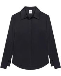 Courreges - T-Shirt Satiné À Logo Brodé - Lyst