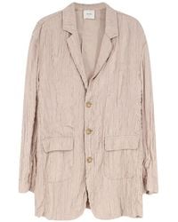 Alysi - Flap-Pockets Wrinkled Blazer - Lyst