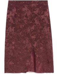 Zadig & Voltaire - Floral-Lace Horse-Motif Skirt - Lyst