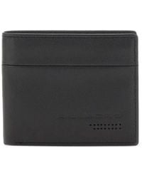 Piquadro - Embossed Logo Leather Wallet - Lyst