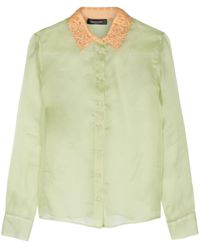 Fabiana Filippi - Semi-sheer Silk Shirt - Lyst