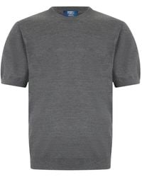 Fedeli - Short-Sleeve Knitted T-Shirt - Lyst