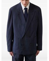 Carter Young - Kirk Unstructured Double-Breasted Blazer - Lyst