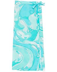 PUCCI - Jupe Longue Orchidee À Détail Noué - Lyst