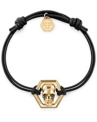 Philipp Plein - Friendship Armband Mit Sechseckigem Totenkopf - Lyst