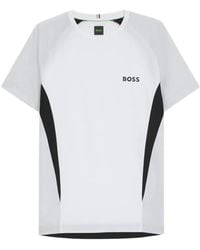 BOSS - Mesh-Jersey Slim-Fit T-Shirt - Lyst