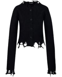 Haikure - Frayed-Hem Distressed Cardigan - Lyst