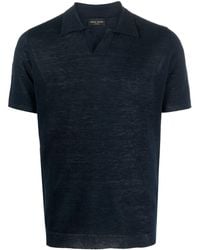 Roberto Collina - Piqué-weave Linen Polo Shirt - Lyst