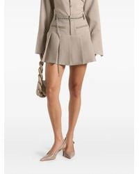 Manière De Voir - Elise Pleated Chain-Belt Tailored Skort - Lyst