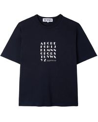 Sunnei - T-Shirt Mit Grafischem Print - Lyst