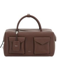 Max Mara - Leather Shoulder Bag With Padlock Flap - Lyst