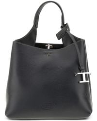 Tod's - T Timeless Pebbled Leather Cross Body Bag - Lyst