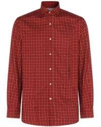 Brunello Cucinelli - Patterned Shirt - Lyst