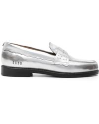Golden Goose - Jerry Metallic Leather Loafers - Lyst