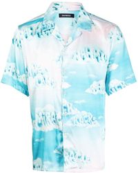 NAHMIAS - Clouds-motif Short-sleeved Shirt - Lyst