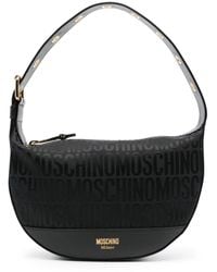 Moschino - Monogram-print Leather Shoulder Bag - Lyst