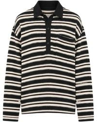 Song For The Mute - Striped Long-Sleeve Polo - Lyst