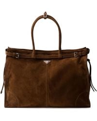 Prada - スエード トートバッグ - Lyst