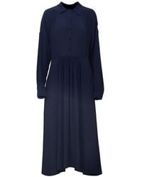 N°21 - Gathered-Waist Shirt Dress - Lyst