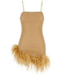 Oséree - Lumière Plumage Mouwloze Mini-Jurk - Lyst