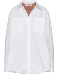Valentino Garavani - Layered Cotton-Poplin Shirt - Lyst