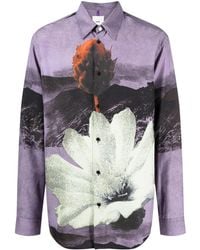 OAMC - Graphic-Print Button-Up Shirt - Lyst