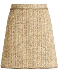 Etro - Bouclé High-Waisted Mini Skirt - Lyst