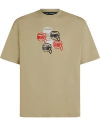 KARL LAGERFELD - Ikon-Graphic T-Shirt - Lyst