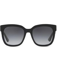Gucci - Web-Stripe Sunglasses - Lyst