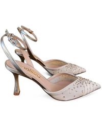Ninalilou - Amy Slingback-Pumps Mit Kristallen - Lyst