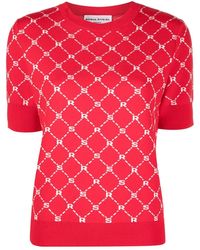 Sonia Rykiel - Monogram-Pattern Knitted Top - Lyst