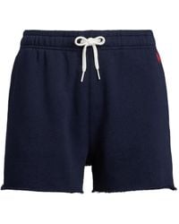 Polo Ralph Lauren - Frayed-Hem Loungewear Shorts - Lyst
