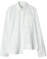 3.1 Phillip Lim - Asymmetric Striped Shirt - Lyst