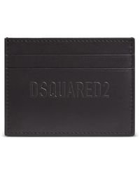 DSquared² - Calfskin Card Holder With Logo - Lyst