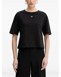 ARMANI EXCHANGE - Logo-Detail T-Shirt - Lyst