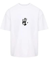 Hamza - T-Shirt Hands Off En Coton - Lyst