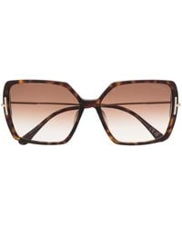 Tom Ford - Occhiali Da Sole Squadrati Oversize - Lyst