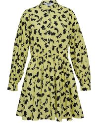 MSGM - Vestido Corto Con Conejo Estampado - Lyst