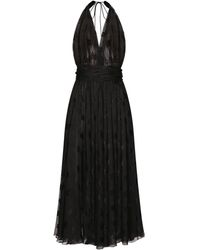 Dolce & Gabbana - Robe mi-longue à motif monogrammé - Lyst