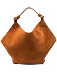 Khaite - Lotus Mini Leather Handbag - Lyst