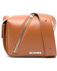 Sunnei - Lacubetto Leather Shoulder Bag - Lyst