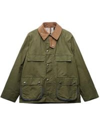 Barbour - X Paul Smith Sugarlump Bedale Corduroy-Collar Jacket - Lyst