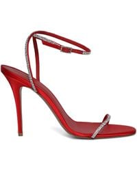 AMINA MUADDI - 105Mm Diamante Sandals - Lyst