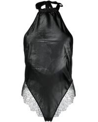 Maison Close - Body con ribete de encaje - Lyst