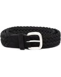 Anderson's - Leather Interwoven Belt - Lyst