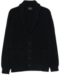 Dell'Oglio - Shawl-Collar Button Cardigan - Lyst