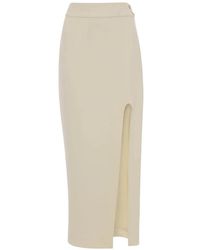 Victoria Beckham - Split-Detail Maxi Skirt - Lyst