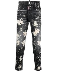 DSquared² - Jeans Mit Farbklecks-Print - Lyst