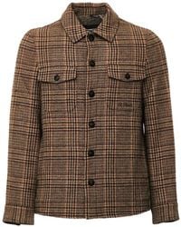 MC2 Saint Barth - Landeck Check-Pattern Wool Shirt Jacket - Lyst