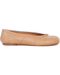 Maison Margiela - レザーフラットシューズ - Lyst
